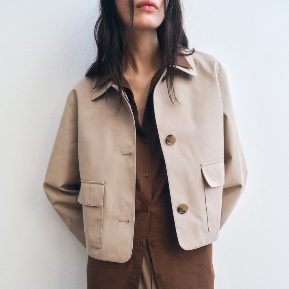 Mango COTTON JACKET WITH POCKETS - Picture 2 of 6